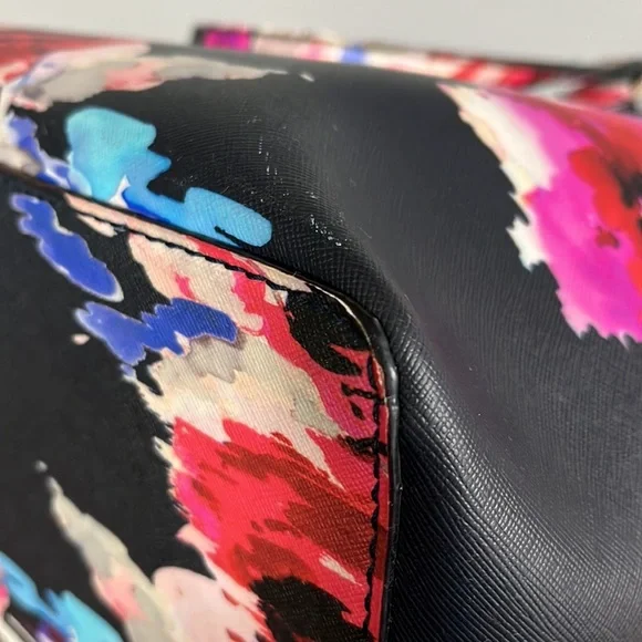 Kate Spade Black and Pink Floral Shoulder Bag - Picture 16 of 16